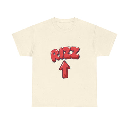 Adult Tee — Playful "RIZZ" Arrow Graphic Shirt