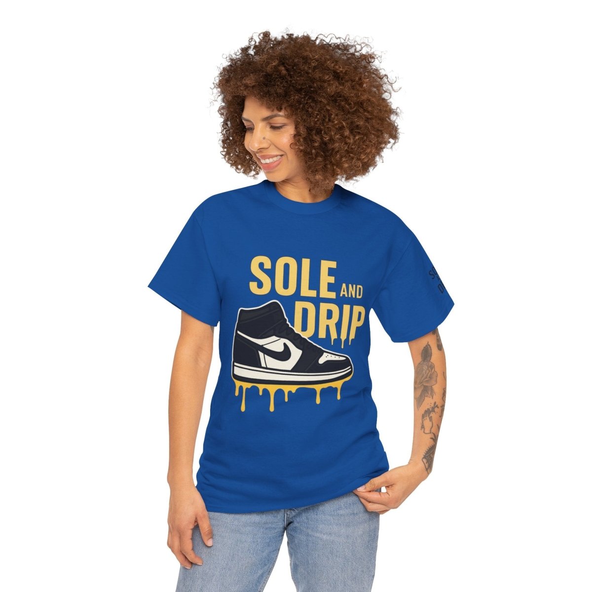 Sole and Drip Short Sleeve Tee — Sneaker Graphic Shirt with 'SOLE AND DRIP' Design - Sole & Drip