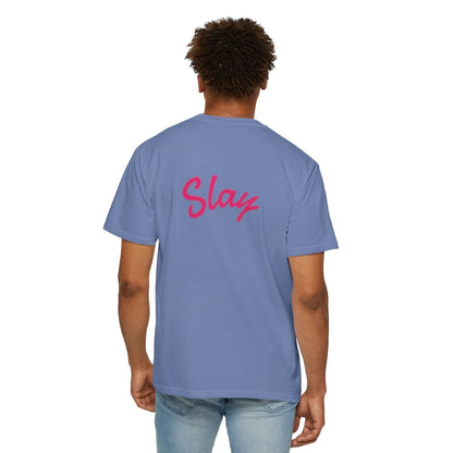 Baddie 67 T-Shirt — Pink Script "Baddie" Front & "Slay" Back - Sole & Drip