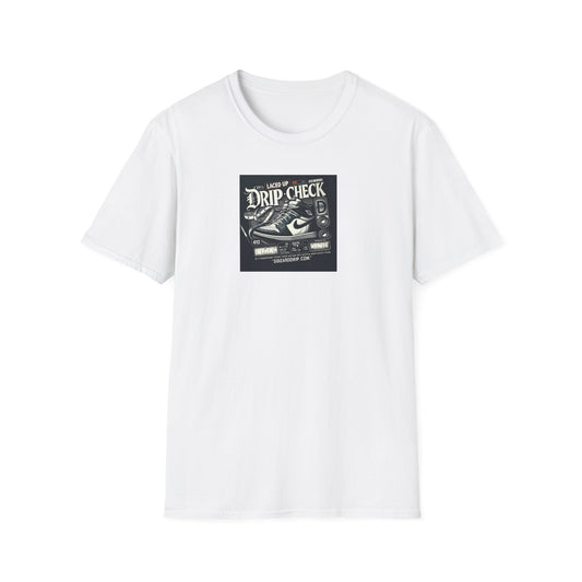 Drip Check Sneaker Tee — Vintage Shoe Care Graphic T-Shirt