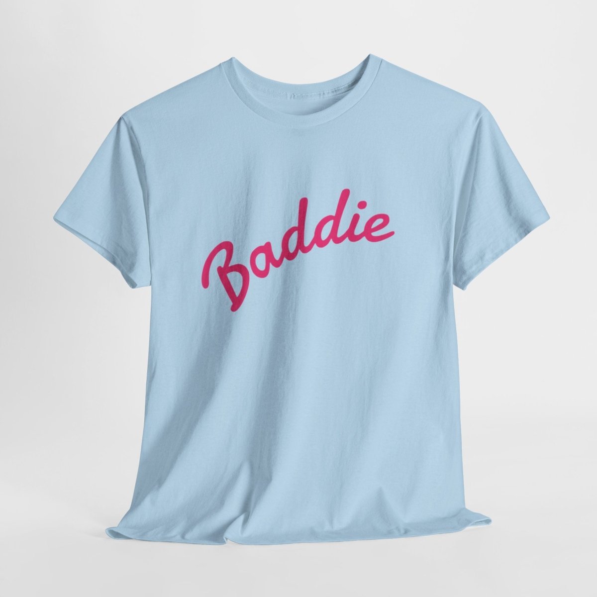 Baddie Script Tee — Pink Retro Graphic T‑Shirt - Sole & Drip