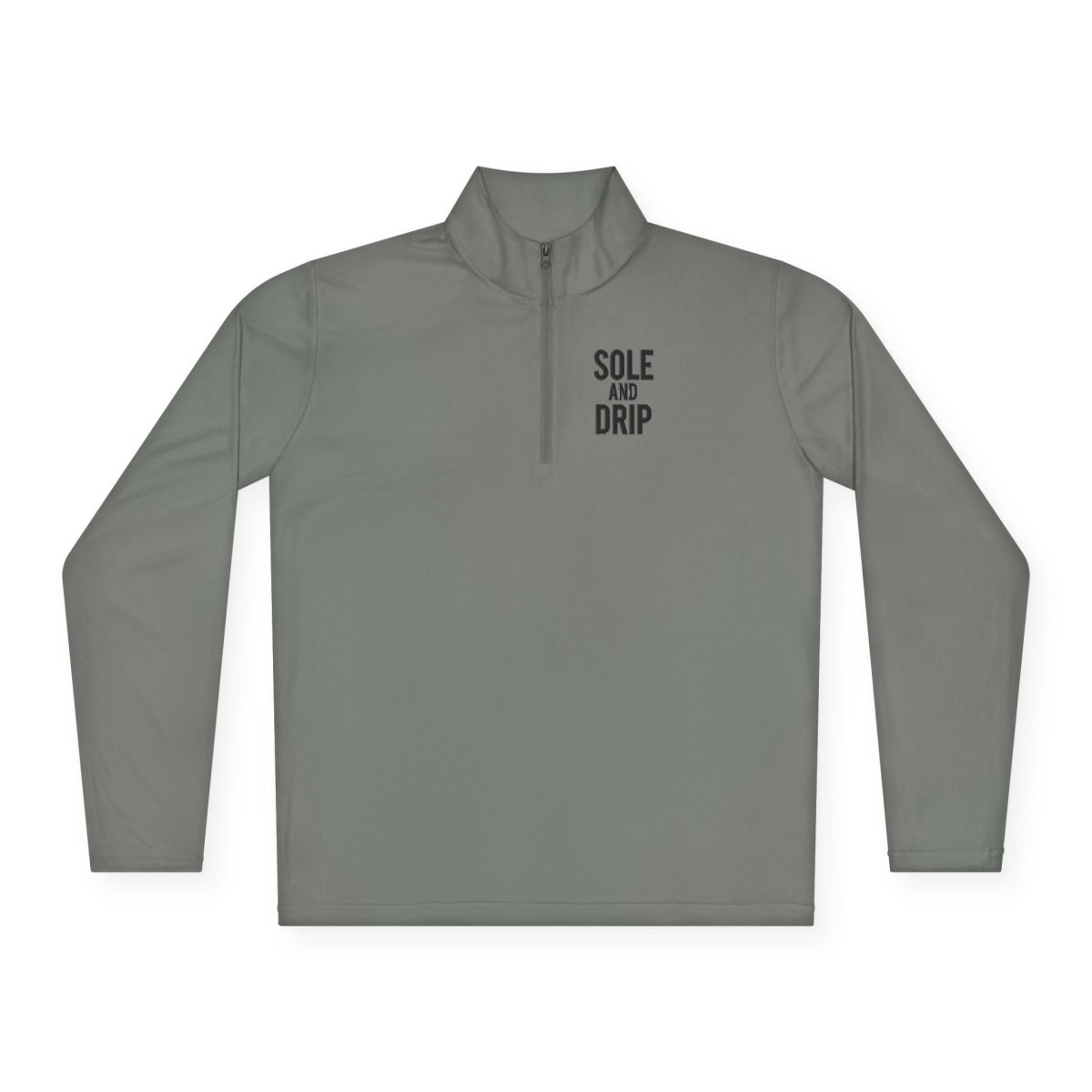 Sole and Drip Long Sleeve Quarter zip — 'SOLE AND DRIP' Design - Sole & Drip