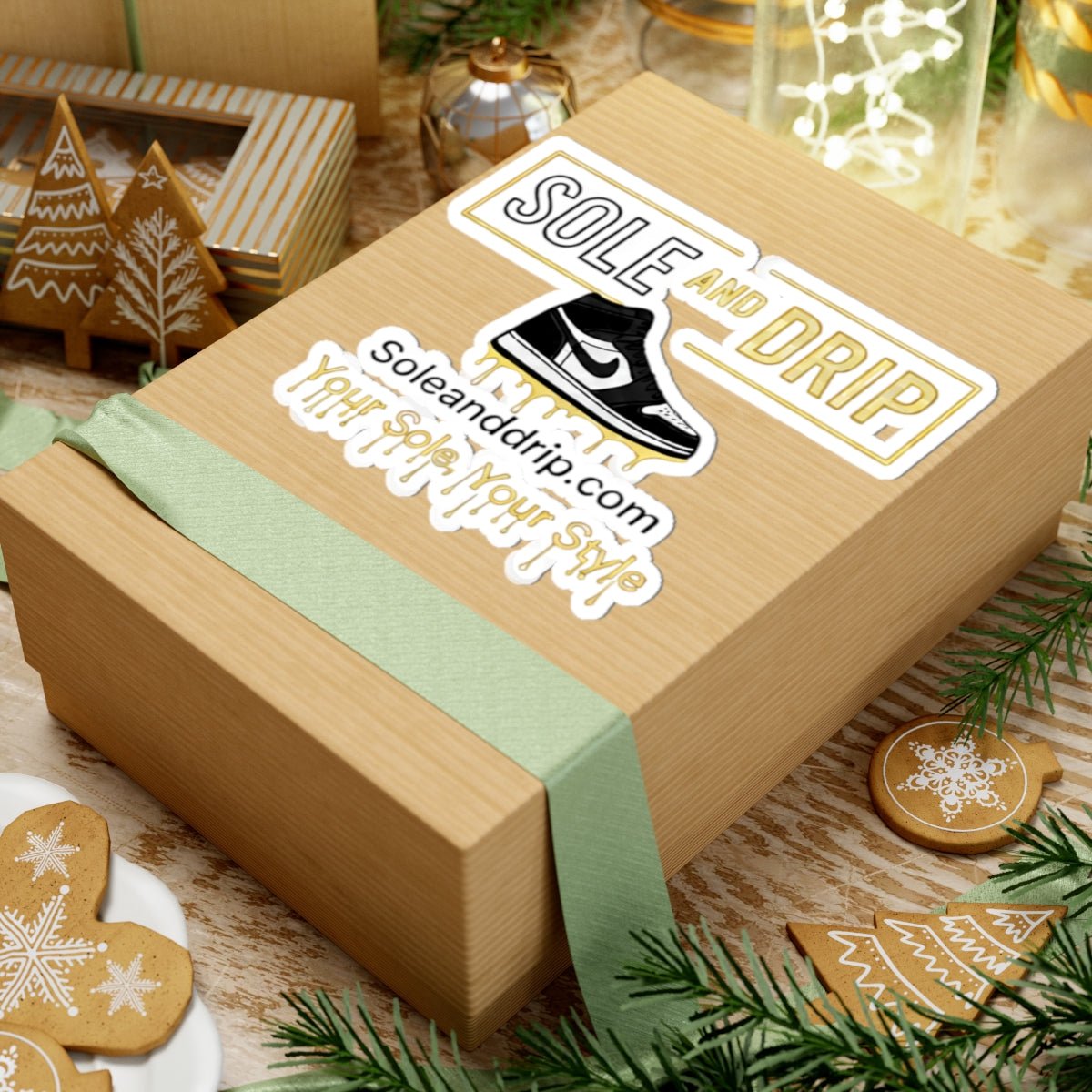 Sole and Drip Sticker — Sneaker Logo Kiss - Cut Decal ("Your Sole, Your Style") - Sole & Drip