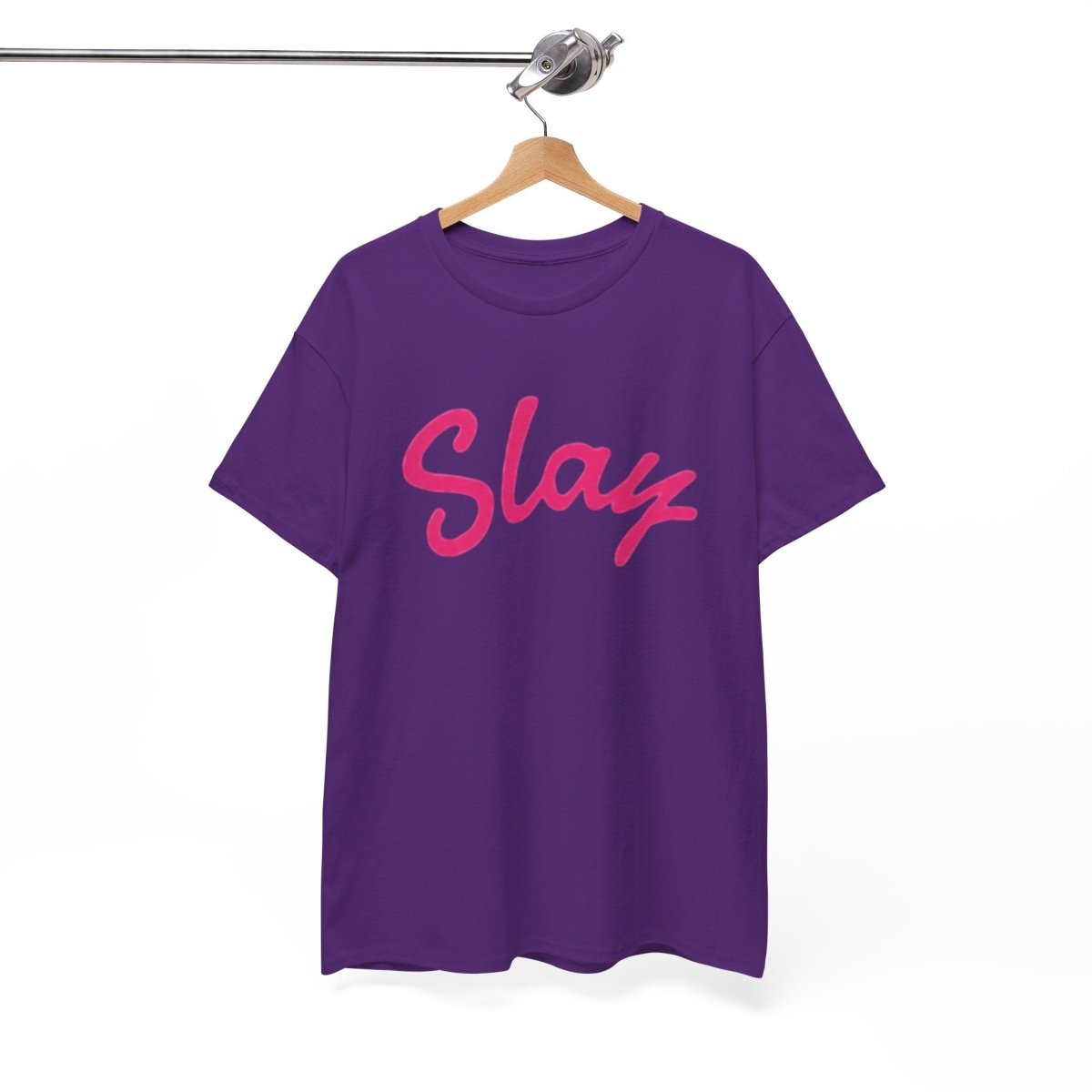 Slay Script T‑Shirt — Pink Script Graphic Tee for Trendy Women & Girls - Sole & Drip