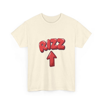 Adult Tee — Playful "RIZZ" Arrow Graphic Shirt