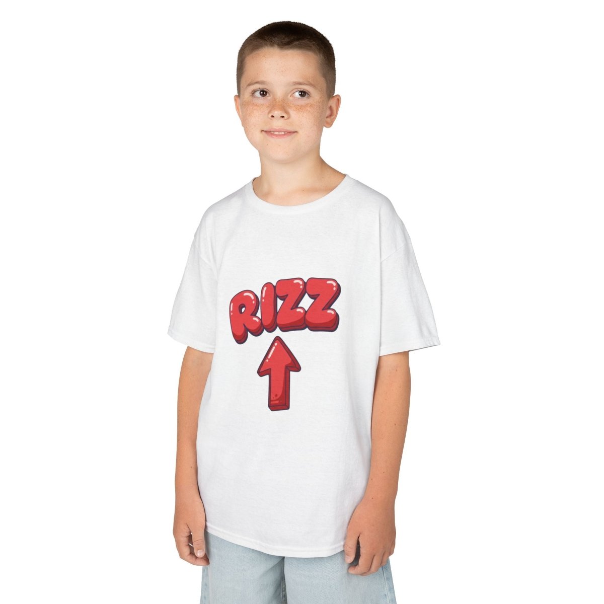 Kids Tee — Playful "RIZZ" Arrow Graphic Shirt - Sole & Drip