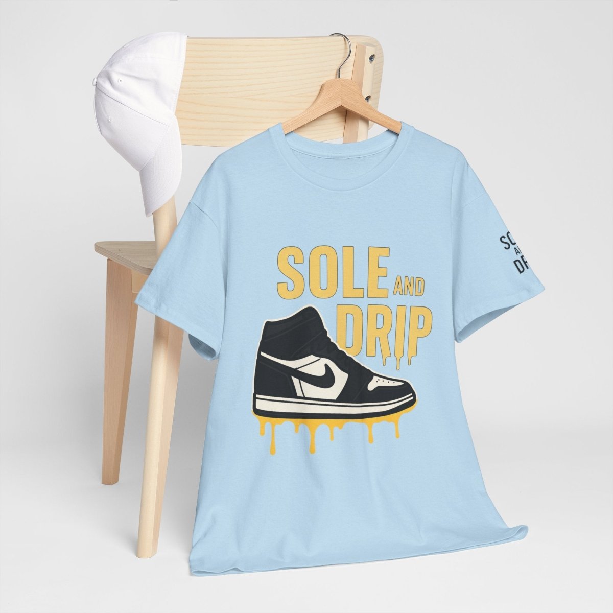 Sole and Drip Short Sleeve Tee — Sneaker Graphic Shirt with 'SOLE AND DRIP' Design - Sole & Drip