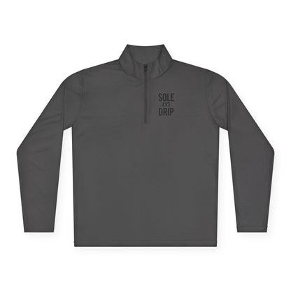 Sole and Drip Long Sleeve Quarter zip — 'SOLE AND DRIP' Design - Sole & Drip