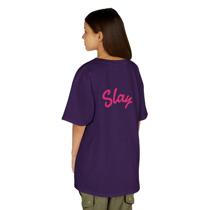 Kids Tee — Pink “Baddie 67” Front & “Slay” Back Graphic - Sole & Drip