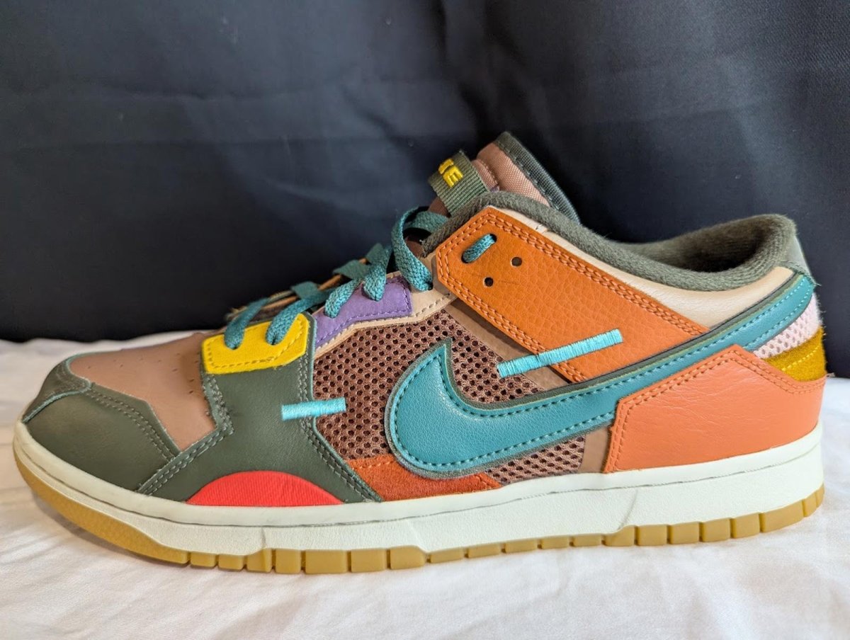 Nike Dunk Low Scrap "Archeo Brown" Size 11.5 Used VGC DB0500 - 200 Patchwork - Sole & Drip