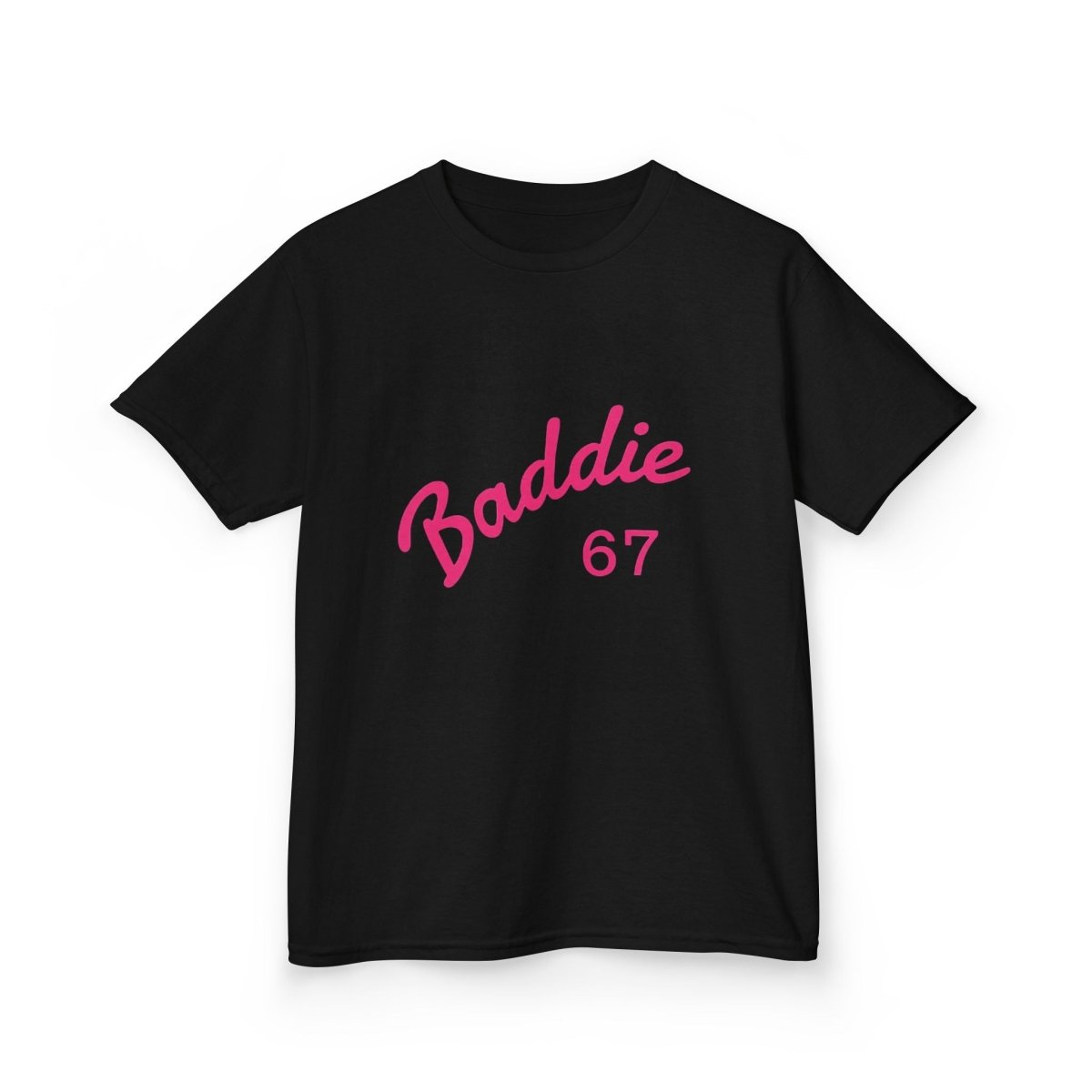 Kids Tee — Pink “Baddie 67” Front & “Slay” Back Graphic - Sole & Drip