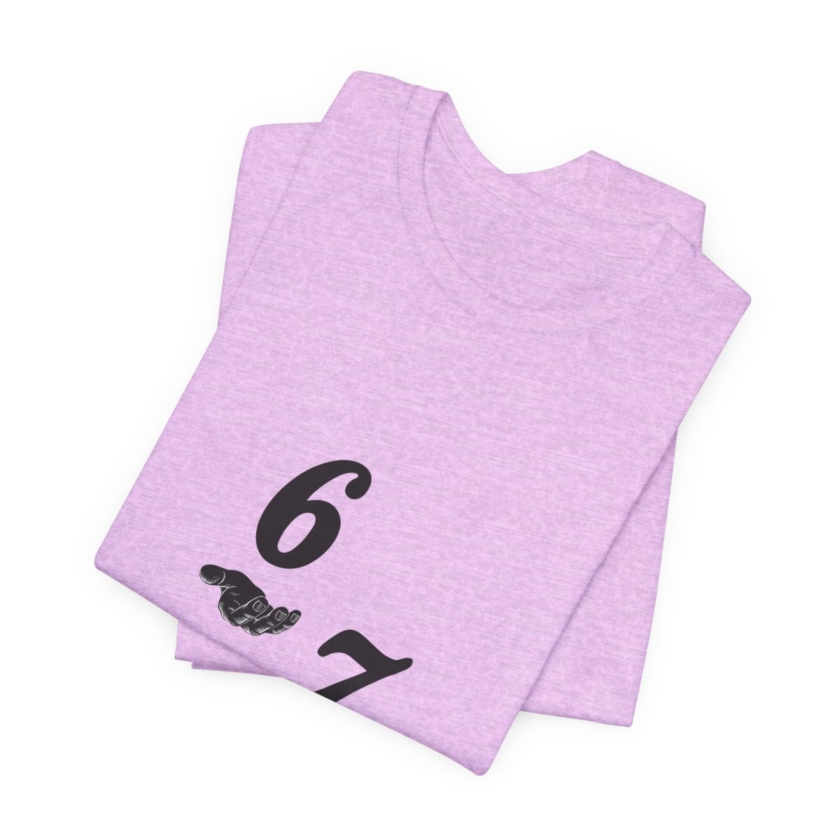 6 7 W hands Tee — Minimal 6 7 w/hands Graphic T-Shirt - Sole & Drip