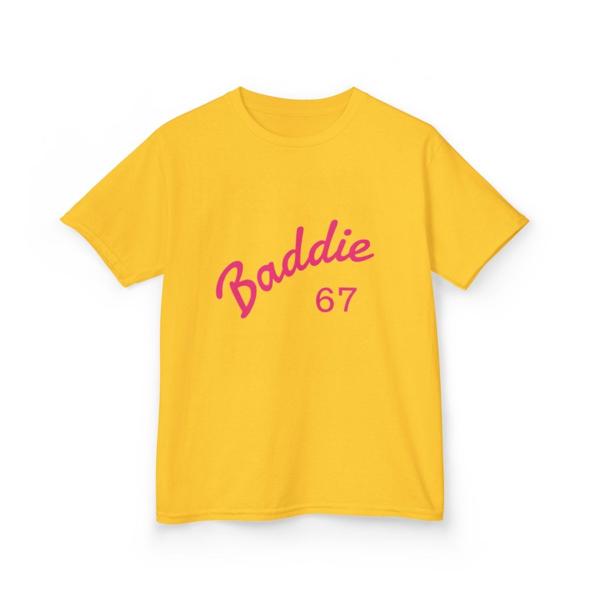 Kids Tee — Pink “Baddie 67” Front & “Slay” Back Graphic - Sole & Drip