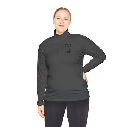 Sole and Drip Long Sleeve Quarter zip — 'SOLE AND DRIP' Design - Sole & Drip