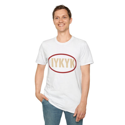 IYKYK Oval Graphic T-Shirt — Minimal Retro 'IYKYK' Tee - Sole & Drip