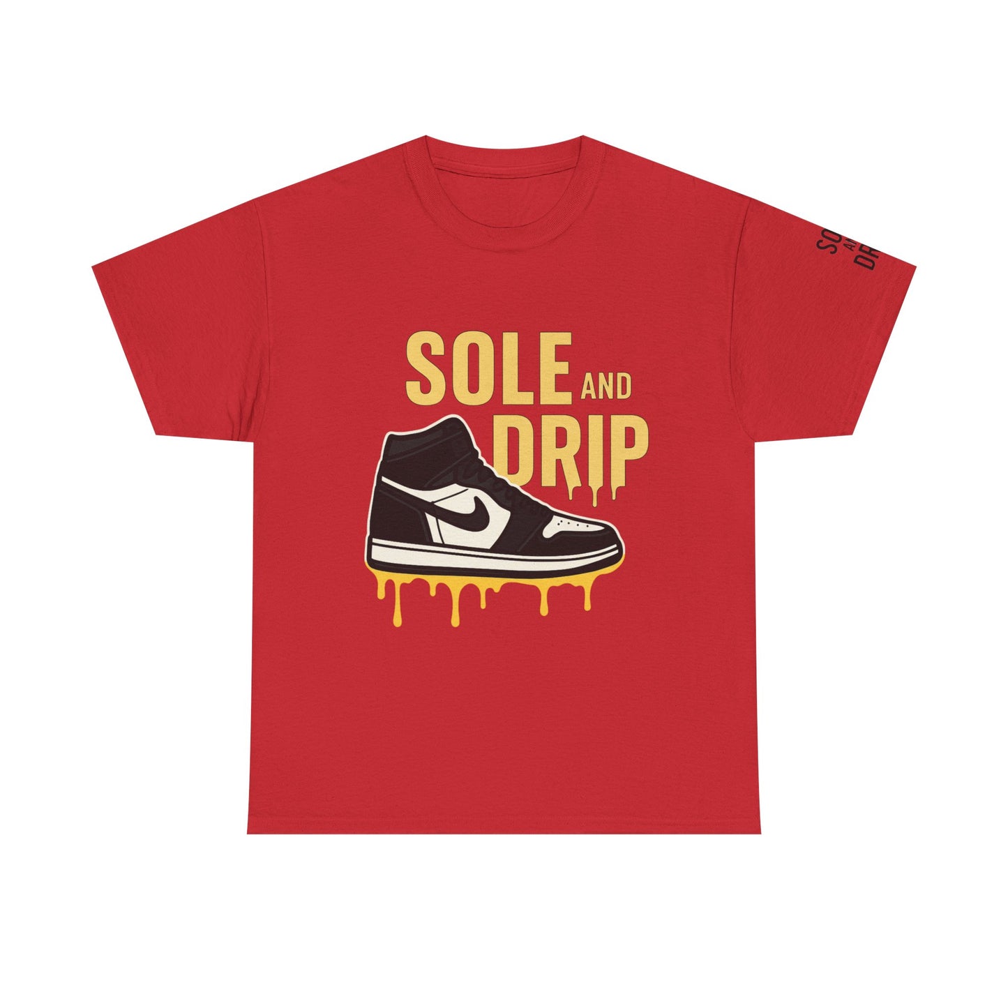 Sole and Drip Short Sleeve Tee — Sneaker Graphic Shirt with 'SOLE AND DRIP' Design