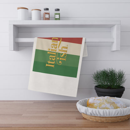 Italian-ish Tea Towel — Retro Italian Flag Kitchen Towel