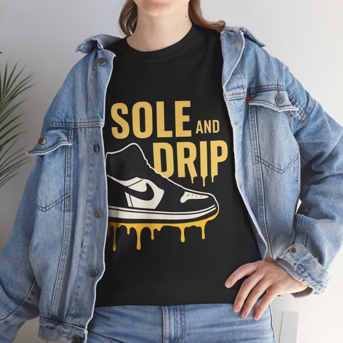 Sole and Drip Short Sleeve Tee — Sneaker Graphic Shirt with 'SOLE AND DRIP' Design - Sole & Drip