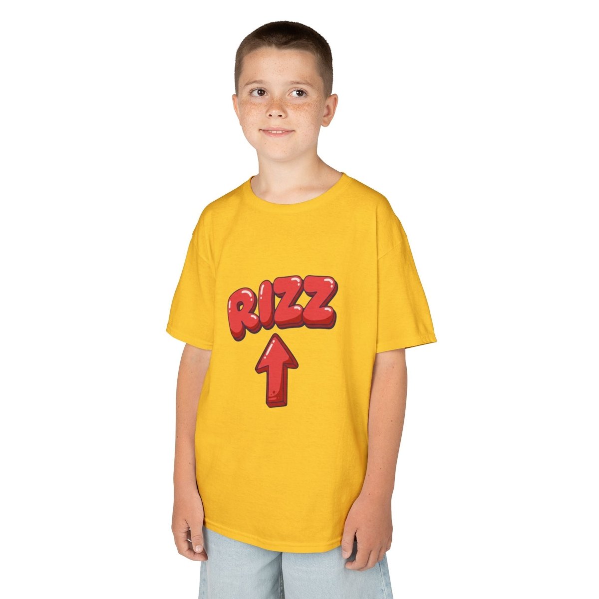 Kids Tee — Playful "RIZZ" Arrow Graphic Shirt - Sole & Drip