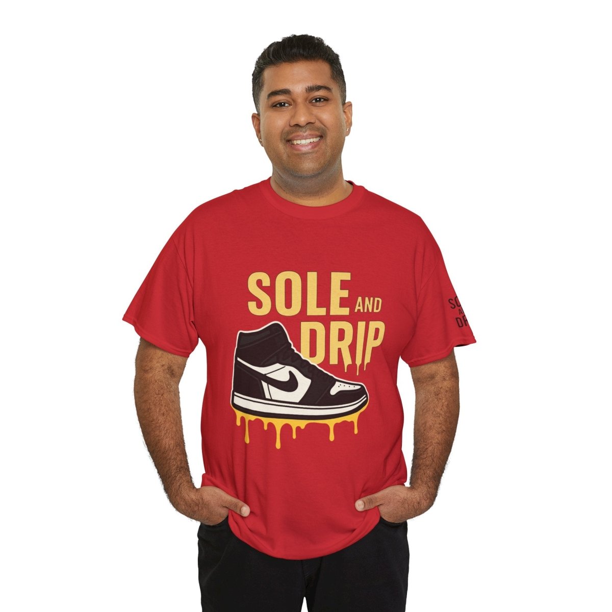 Sole and Drip Short Sleeve Tee — Sneaker Graphic Shirt with 'SOLE AND DRIP' Design - Sole & Drip