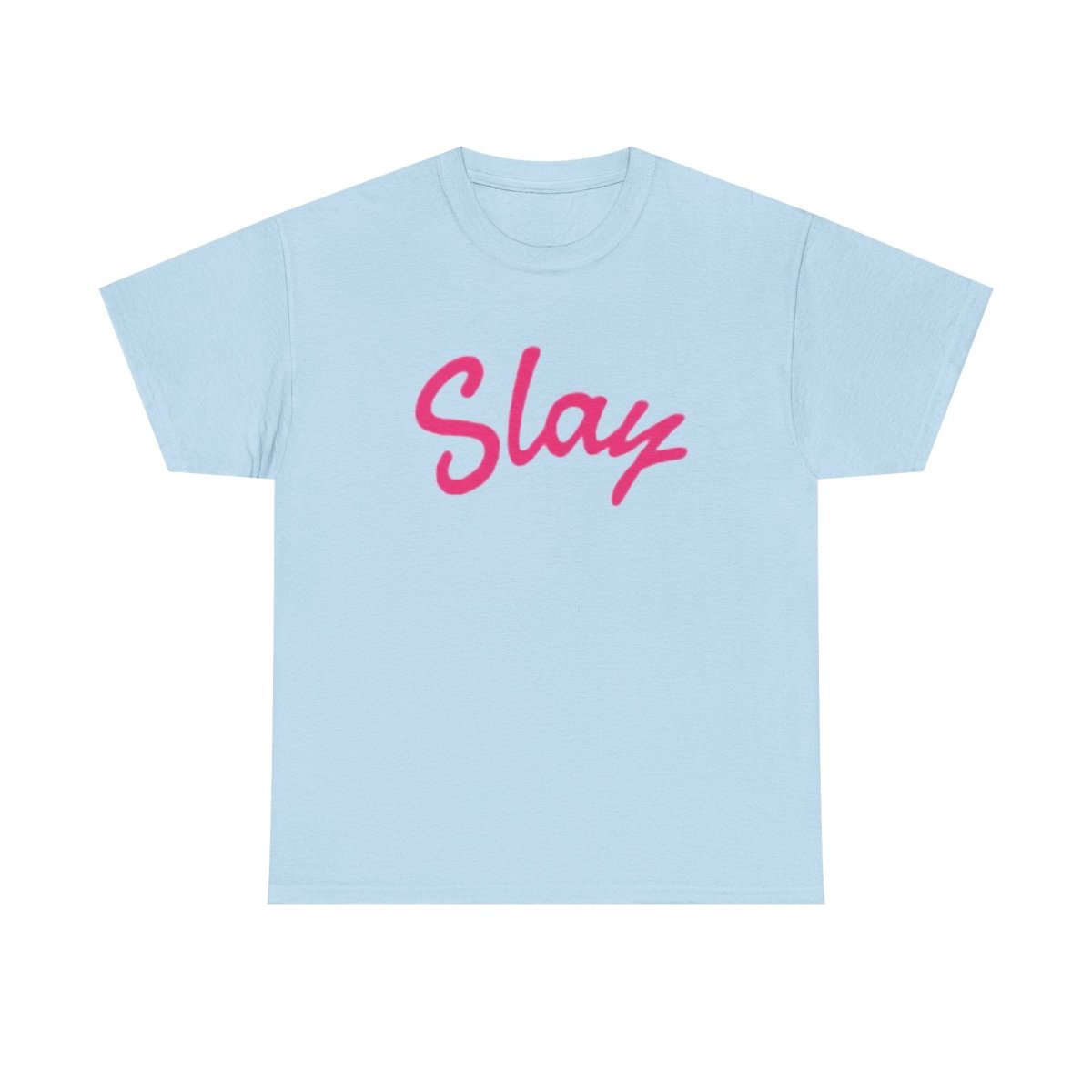 Slay Script T‑Shirt — Pink Script Graphic Tee for Trendy Women & Girls - Sole & Drip