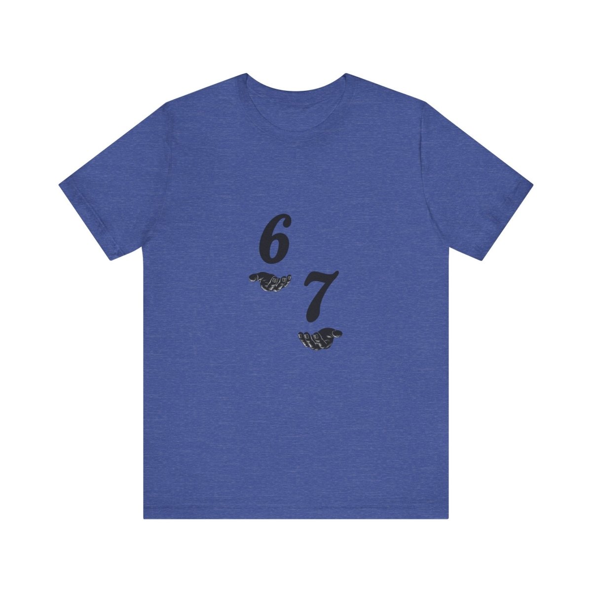 6 7 W hands Tee — Minimal 6 7 w/hands Graphic T-Shirt - Sole & Drip