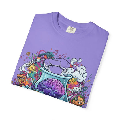 "Let Me Cook" T-Shirt — Colorful Chef Brain Illustration - Sole & Drip