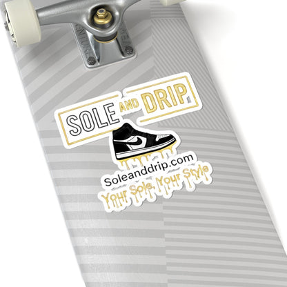 Sole and Drip Sticker — Sneaker Logo Kiss - Cut Decal ("Your Sole, Your Style") - Sole & Drip