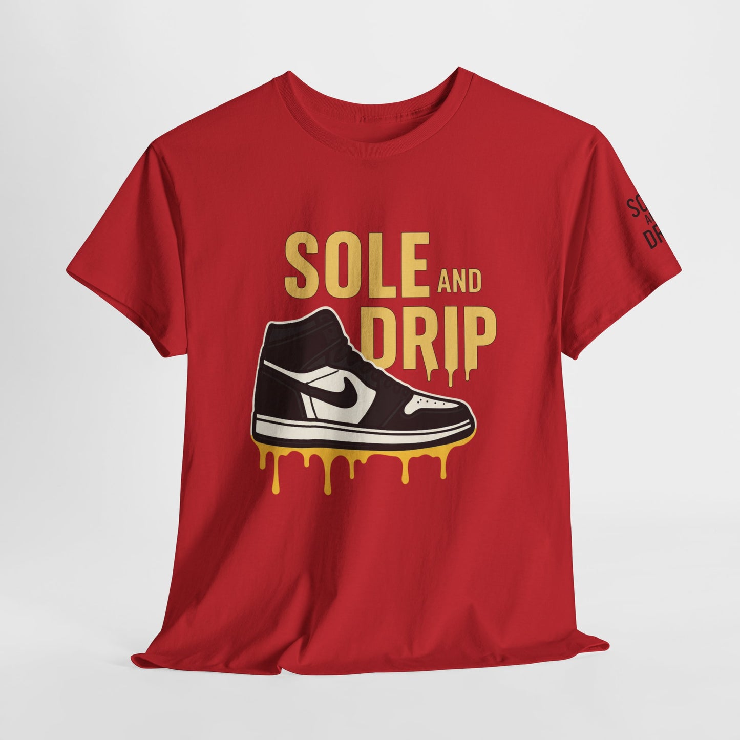Sole and Drip Short Sleeve Tee — Sneaker Graphic Shirt with 'SOLE AND DRIP' Design