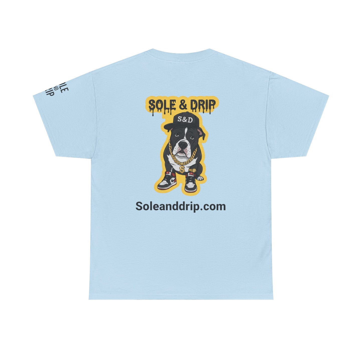 Sole and Drip Short Sleeve Tee — Sneaker Graphic Shirt with 'SOLE AND DRIP' Design