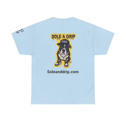 Sole and Drip Short Sleeve Tee — Sneaker Graphic Shirt with 'SOLE AND DRIP' Design