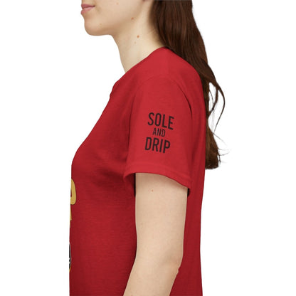 Sole and Drip Short Sleeve Tee — Sneaker Graphic Shirt with 'SOLE AND DRIP' Design - Sole & Drip