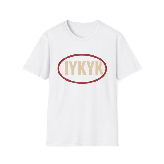 IYKYK Oval Graphic T-Shirt — Minimal Retro 'IYKYK' Tee - Sole & Drip