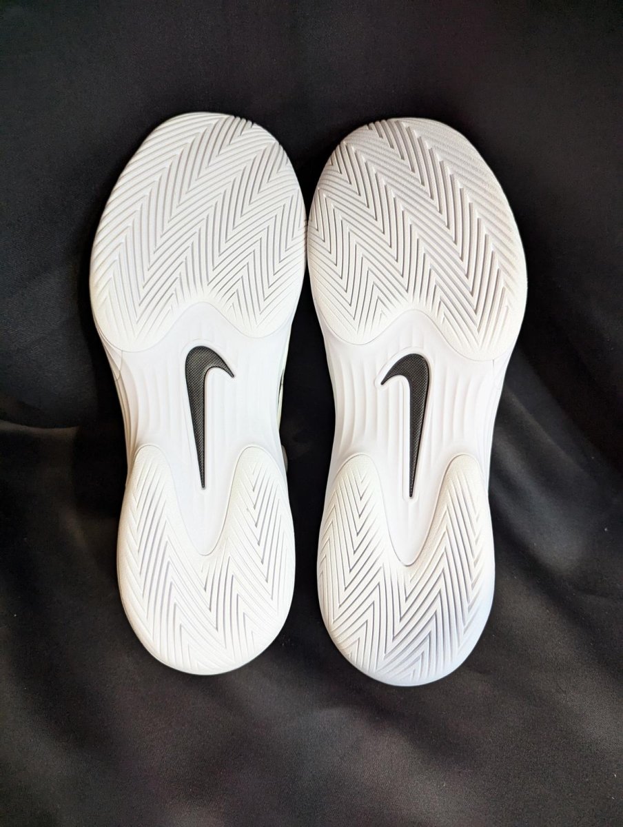 NEW NIB Nike Court Air Zoom Vapor 12 HC Tennis Shoe White Black Men's 10 FV5552 - Sole & Drip