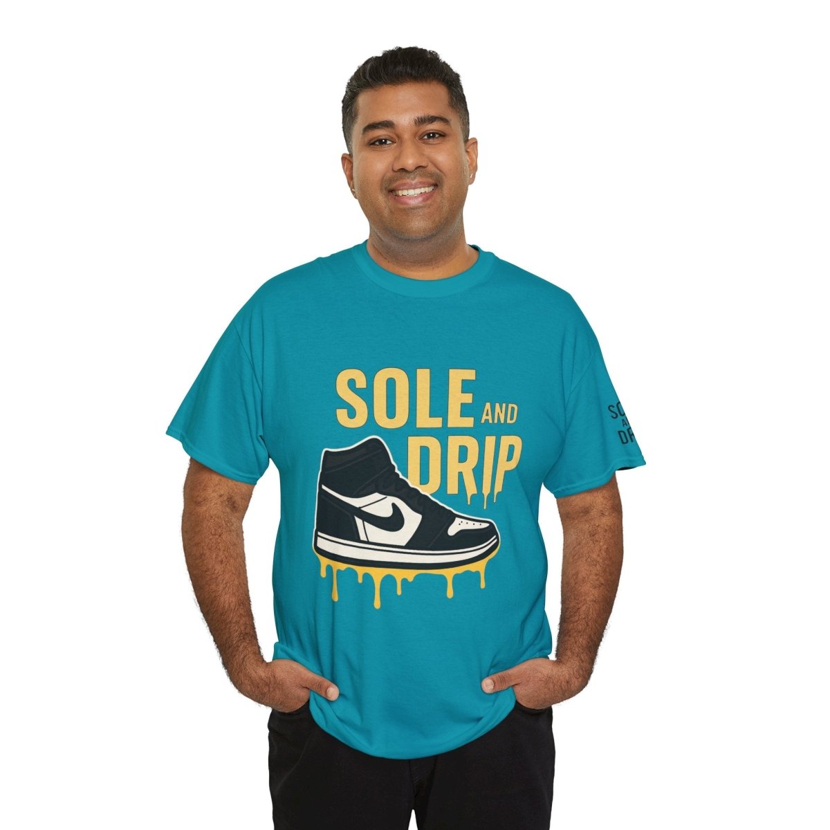 Sole and Drip Short Sleeve Tee — Sneaker Graphic Shirt with 'SOLE AND DRIP' Design - Sole & Drip