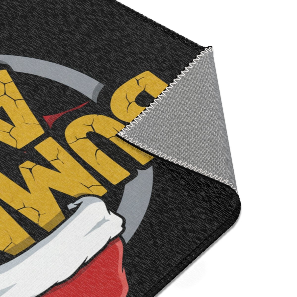 Bummed Aht Christmas Area Rug – Funny Santa Hat Holiday Doormat - Sole & Drip