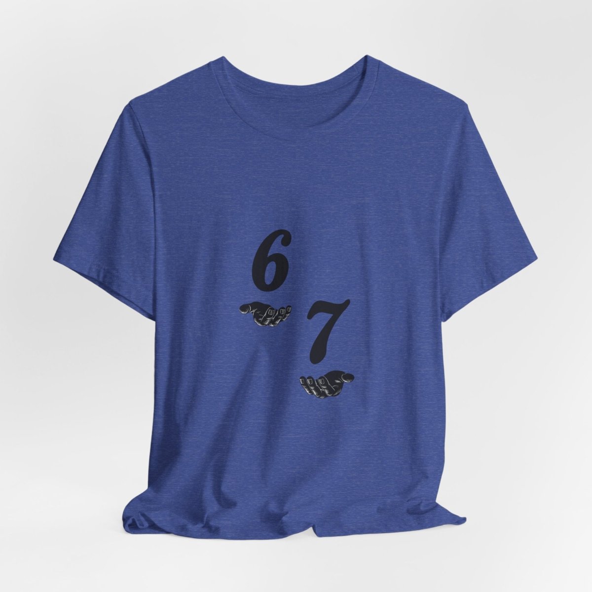 6 7 W hands Tee — Minimal 6 7 w/hands Graphic T-Shirt - Sole & Drip
