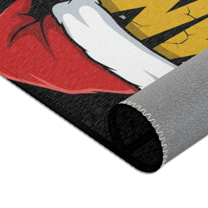 Bummed Aht Christmas Area Rug – Funny Santa Hat Holiday Doormat - Sole & Drip