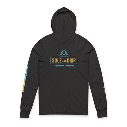 Sole and Drip Hooded Long-Sleeve Tee — Streetwear and Accessories