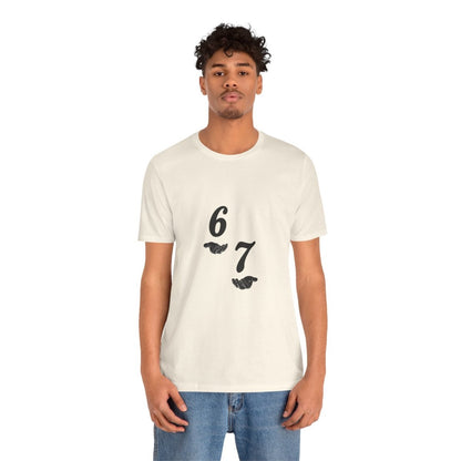 6 7 W hands Tee — Minimal 6 7 w/hands Graphic T-Shirt - Sole & Drip