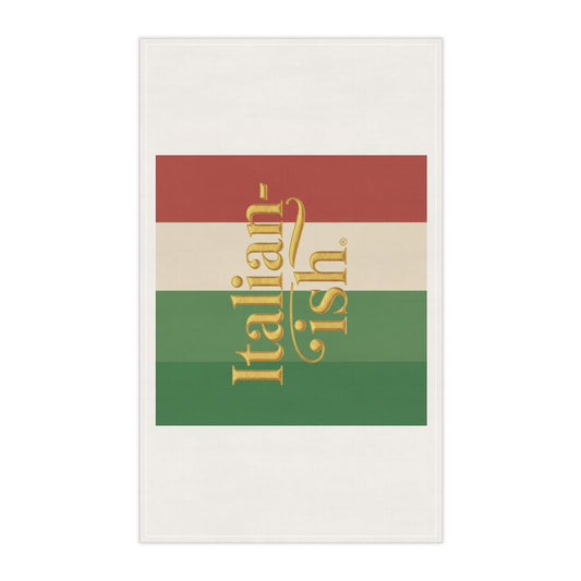 Italian-ish Tea Towel — Retro Italian Flag Kitchen Towel