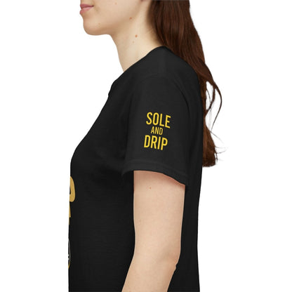Sole and Drip Short Sleeve Tee — Sneaker Graphic Shirt with 'SOLE AND DRIP' Design - Sole & Drip