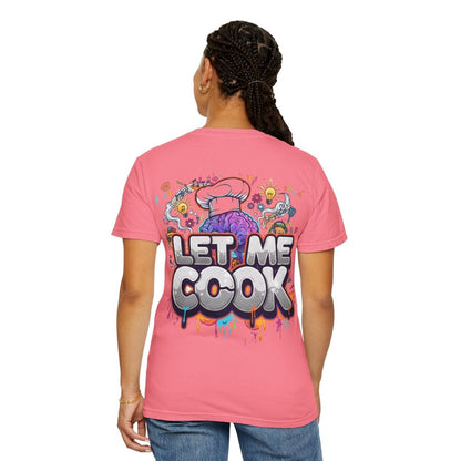 "Let Me Cook" T-Shirt — Colorful Chef Brain Illustration - Sole & Drip