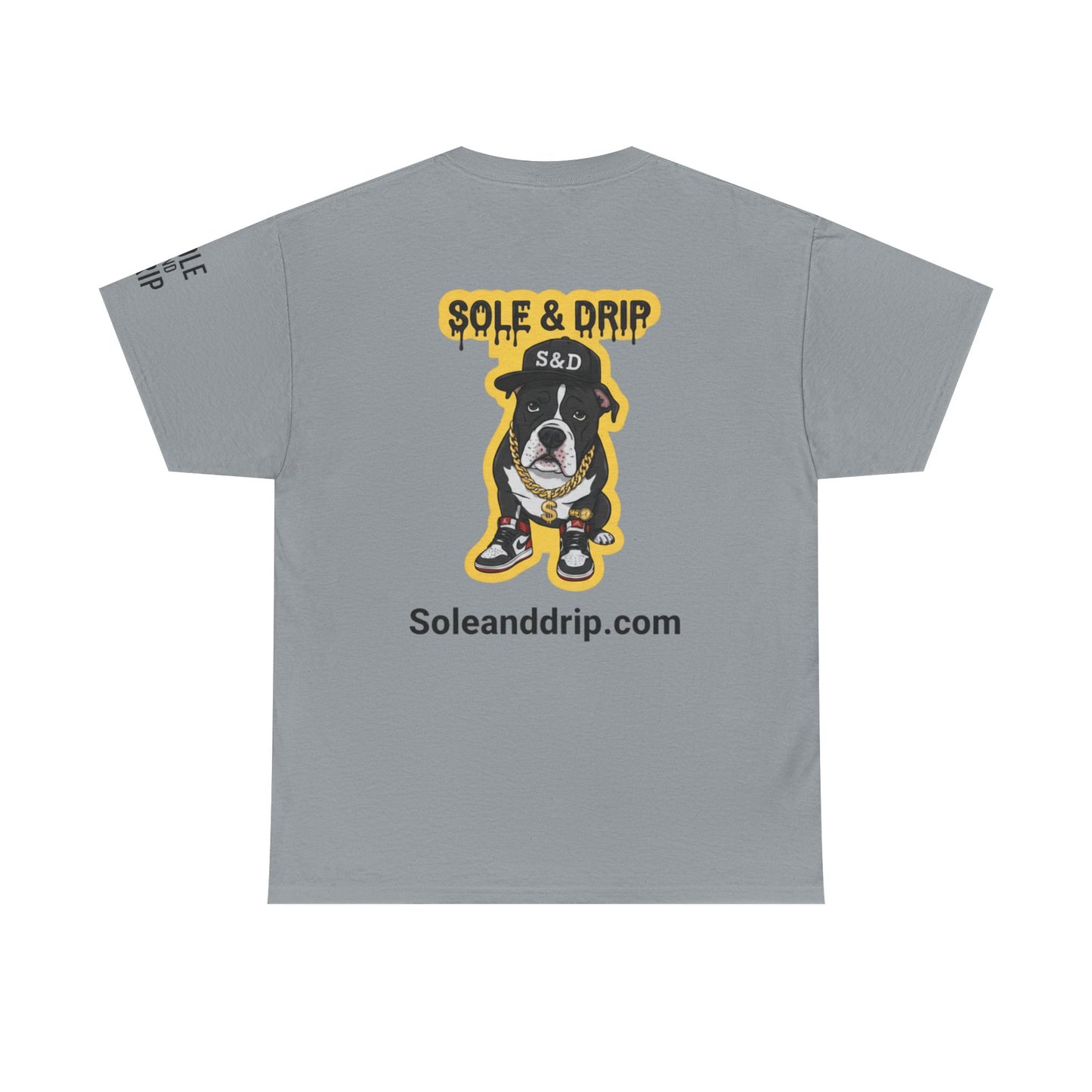 Sole and Drip Short Sleeve Tee — Sneaker Graphic Shirt with 'SOLE AND DRIP' Design