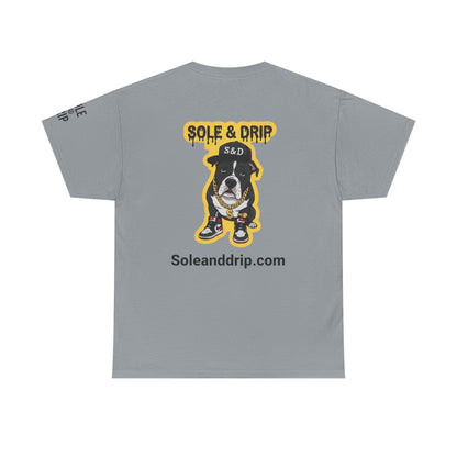 Sole and Drip Short Sleeve Tee — Sneaker Graphic Shirt with 'SOLE AND DRIP' Design