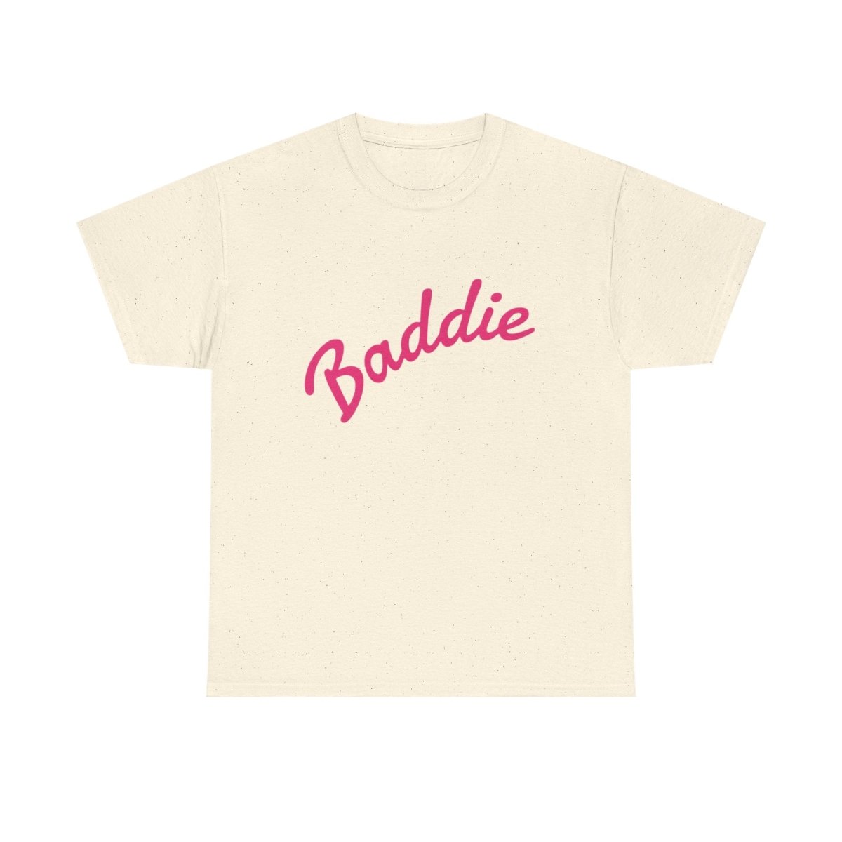 Baddie Script Tee — Pink Retro Graphic T‑Shirt - Sole & Drip