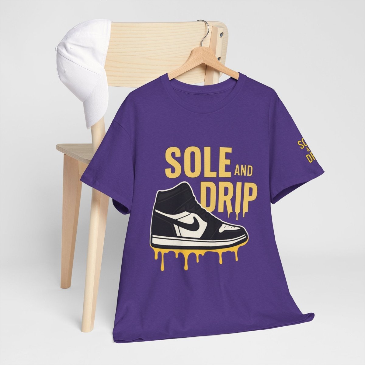 Sole and Drip Short Sleeve Tee — Sneaker Graphic Shirt with 'SOLE AND DRIP' Design - Sole & Drip