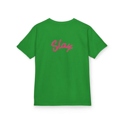 Kids Tee — Pink “Baddie 67” Front & “Slay” Back Graphic - Sole & Drip