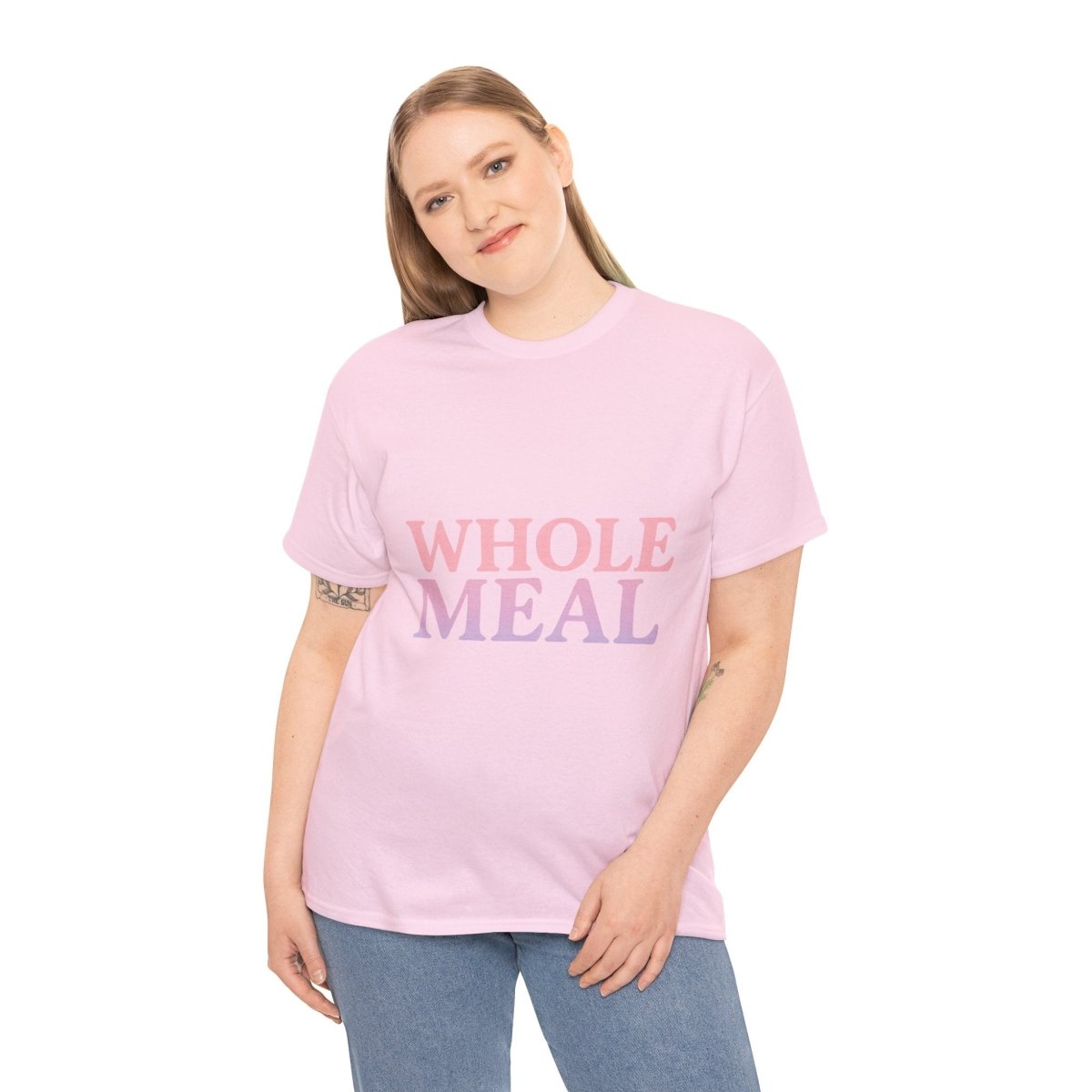 Whole Meal Tee — Pastel Gradient Graphic T‑Shirt - Sole & Drip