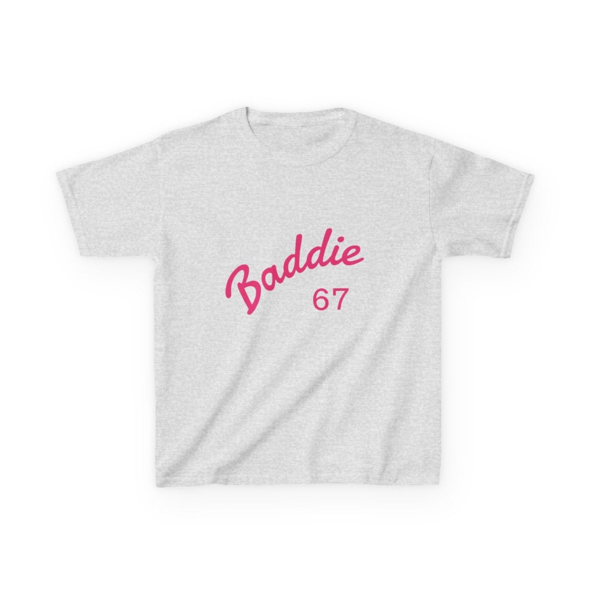 Kids Tee — Pink “Baddie 67” Front & “Slay” Back Graphic - Sole & Drip
